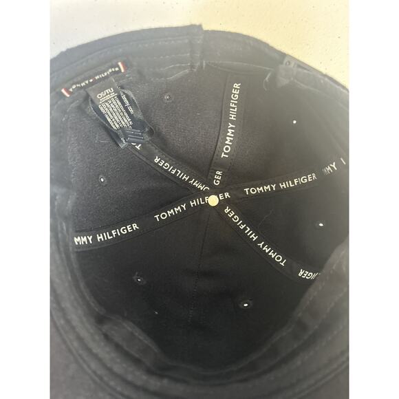 NEW Tommy Hilfiger Men's Navy Blue Corporate Enamel Wool Blend Strapback Cap - Picture 8 of 8